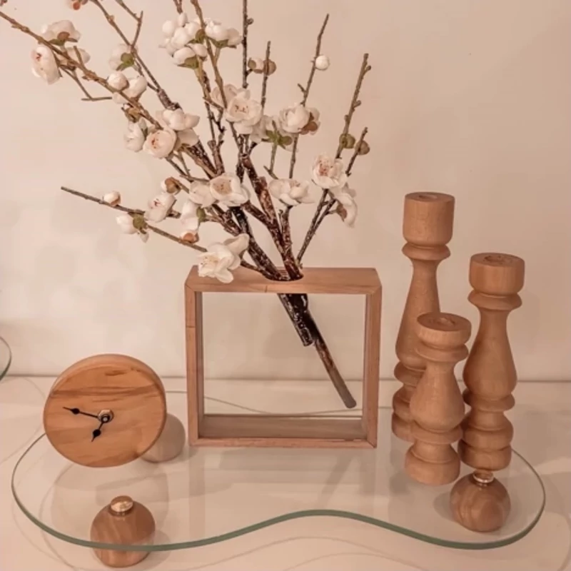 گلدان چوبی رو میزی ،دیواری (پس کرایه)