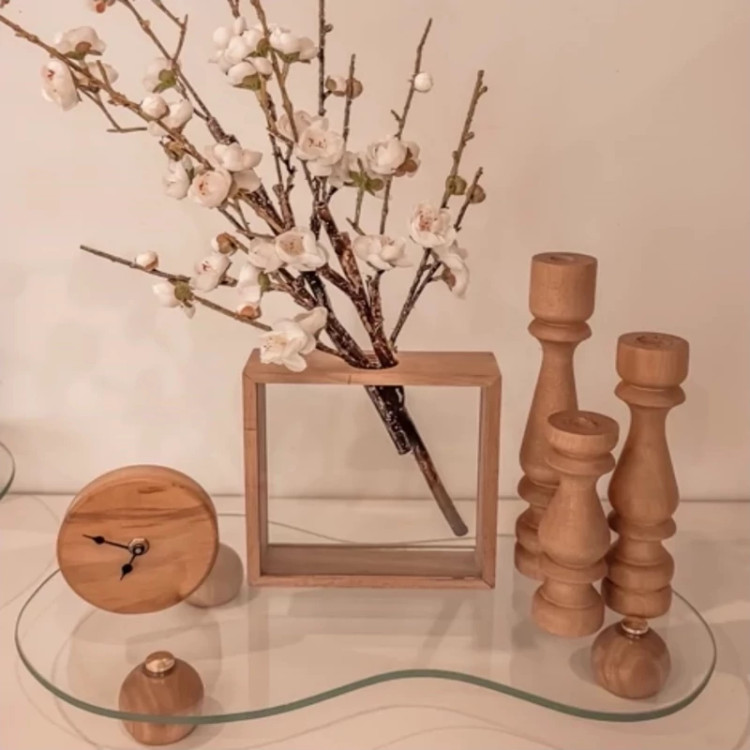 گلدان چوبی رو میزی ،دیواری (پس کرایه)